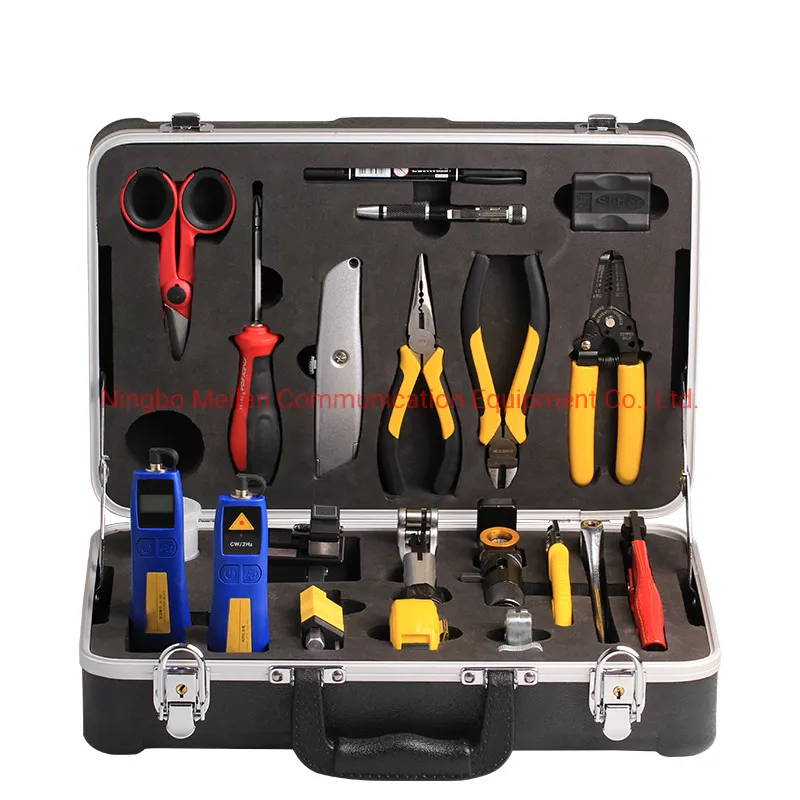 Boîte à outils de boîte à outils d'épissage de fibre optique FTTH Kir